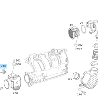 New Genuine Mercedes-Benz Mass Air Flow Sensor Bracket (2000-2006) OE 0015460043