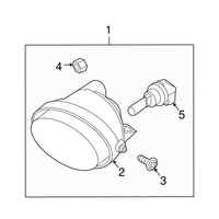 New Genuine Nissan Lens Housing Nut (x1) OE 012210010U