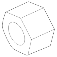 New Genuine Nissan Lens Housing Nut (x1) OE 012210010U