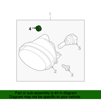 New Genuine Nissan Lens Housing Nut (x1) OE 012210010U