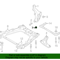 New Genuine Nissan Lower Control Arm Nut (x1) OE 01223N2011