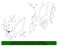New Genuine Nissan / Infiniti Clip-Dash 0155305321 OEM
