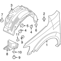 New Genuine Infiniti Clip 0155305323 OEM