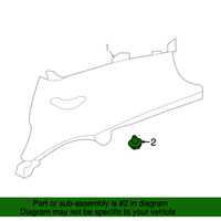 New Genuine Nissan / Infiniti Clip 0155310611 / 01553-10611 OEM