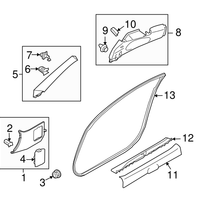 New Genuine Nissan Bumper Clip Retainer (2009-2022) OE 0155400291