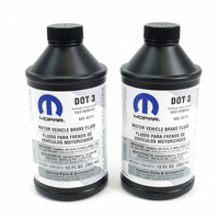 New Genuine Mopar Brake Fluid Dot 3 12oz. Set (x2) (1992-2026) OE 04318080AD