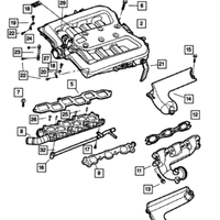 New Genuine Mopar Exhaust Manifold Gasket 2001-2011 OE 04663958