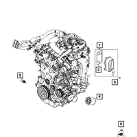 New Genuine Mopar Engine Oil Cooler Seal Gasket (2018-2026) OE 04893732AA