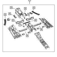 Genuine Mopar Drive Shaft Center Bearing Bracket Right (2005-2023) OE 05065210AA