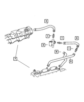 Genuine Chrysler Crossfire Crankcase Vent Hose Left (2004-2008) OE 05097790AA
