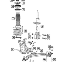 New Genuine Mopar Lower Control Arm 2017-2023 OE 05274643AA
