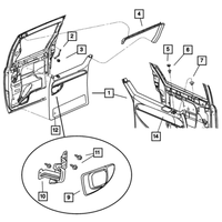 New Genuine Mopar Snap In Nut 2001-2023 OE 06035401