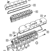 New Genuine Mopar Cylinder Head Screw 2001-2006 OE 06035471