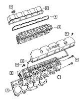 New Genuine Mopar Cylinder Head Screw 2001-2006 OE 06035471
