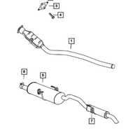 New Genuine Mopar Hex Head Bolt 2001-2010 OE 06101614
