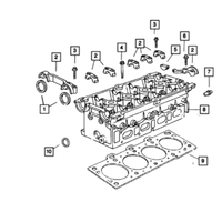 New Genuine Mopar Hex Flange Head Bolt 2001-2010 OE 06504033