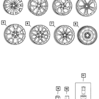 New Genuine Mopar Wheel Nut 2001-2022 OE 06504672
