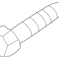 New Genuine BMW Hex Head Screw (2001-2003) OE 07119900753