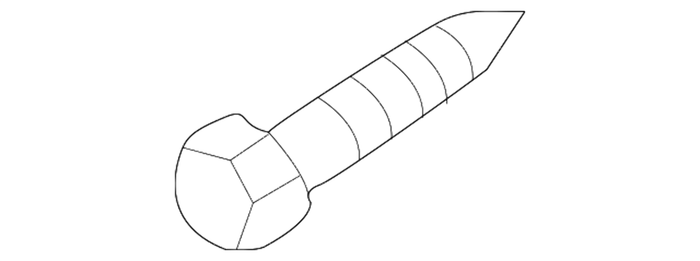 New Genuine BMW Hex Head Screw (2001-2003) OE 07119900753