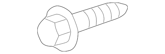 New Genuine BMW Sheet Metal Screw (1996-2006) OE 07119904265