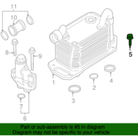 New Genuine BMW Hex Bolt With Washer (2000-2003) OE 07119905399