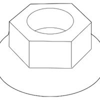 New Genuine BMW Hex Nut With Plate (2000-2023) OE 07119905544