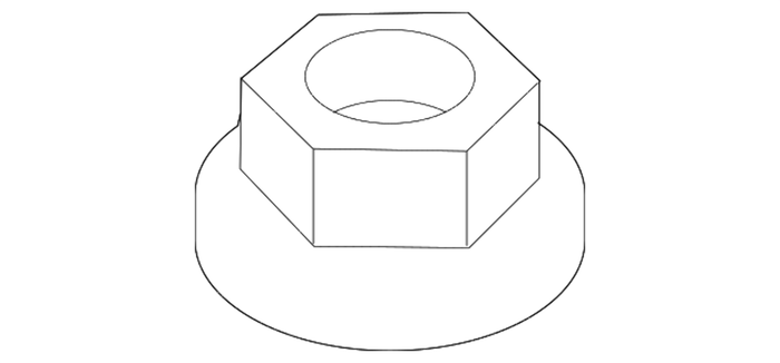 New Genuine BMW Hex Nut With Plate (2000-2023) OE 07119905544