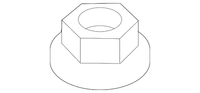 New Genuine BMW Hex Nut With Plate (2000-2023) OE 07119905544