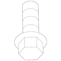 New Genuine BMW Hex Bolt With Washer (2011-2018) OE 07119906246