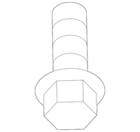 New Genuine BMW Hex Bolt With Washer (2011-2018) OE 07119906246