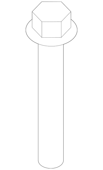 New Genuine BMW Hexagon Screw With Flange (2007-2020) OE 07119907452