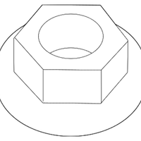 New Genuine BMW Hex Nut With Plate (1997-2023) OE 07129904553