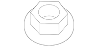 New Genuine BMW Hex Nut With Plate (1997-2023) OE 07129904553