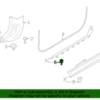 New Genuine BMW Clip (2004-2023) OE 07147074343