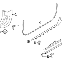 New Genuine BMW Clip (2004-2023) OE 07147074343