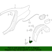 New Genuine BMW Spacer Clip (2006-2023) OE 07147122912
