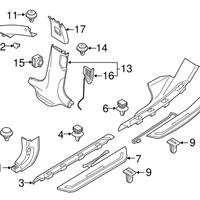 New Genuine BMW Clip (2007-2023) OE 07147152593