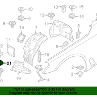 New Genuine BMW C Clip For Plastic Nut (2011-2023) OE 07147311312