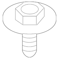 New Genuine BMW Hexagon Screw For Plastic (1996-2023) OE 07149110670
