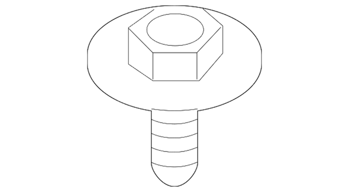 New Genuine BMW Hexagon Screw For Plastic (1996-2023) OE 07149110670
