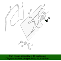 New Genuine Nissan Screw 081686121A / 08168-6121A OEM