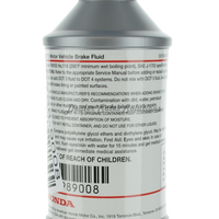 New Genuine Honda Brake Fluid Dot 3 OE 12 oz. Bottle 087989008