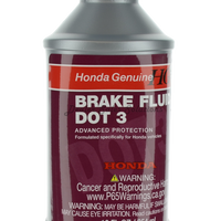 New Genuine Honda Brake Fluid Dot 3 OE 12 oz. Bottle 087989008
