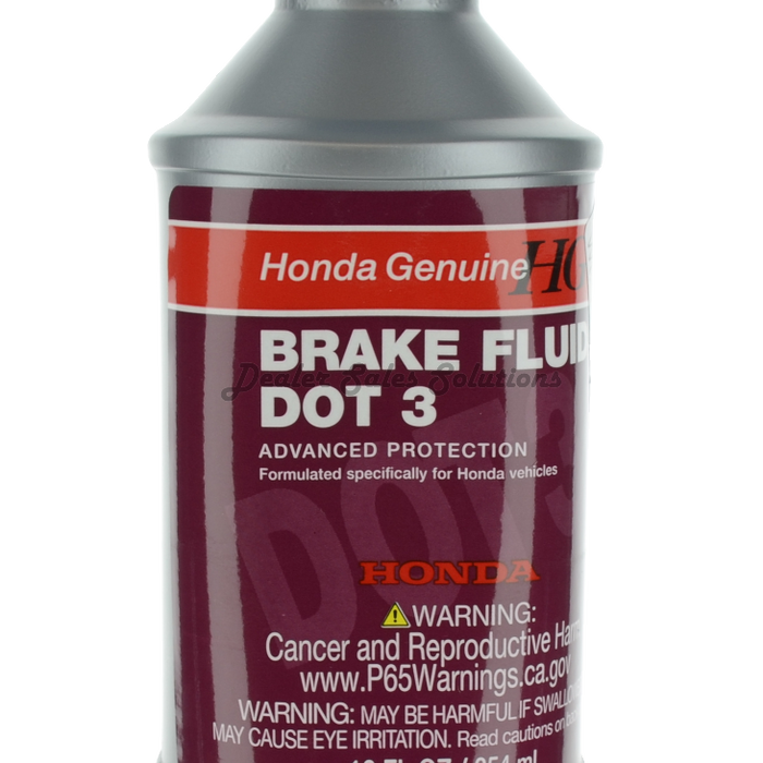 New Genuine Honda Brake Fluid Dot 3 OE 12 oz. Bottle 087989008