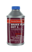 New Genuine Honda Brake Fluid Dot 3 OE 12 oz. Bottle 087989008