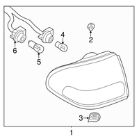 Genuine Nissan Backup Taillight Retainer Nut Molding Light Lamp OE 0891110537