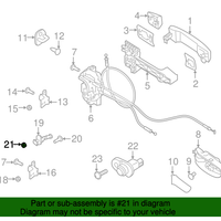 Genuine Nissan Fr Deck Nut OEM 0891110637