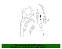 Pack of 10 Genuine Nissan Nut OEM 0891120610