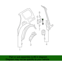 Genuine Nissan Nut OEM 0891120610