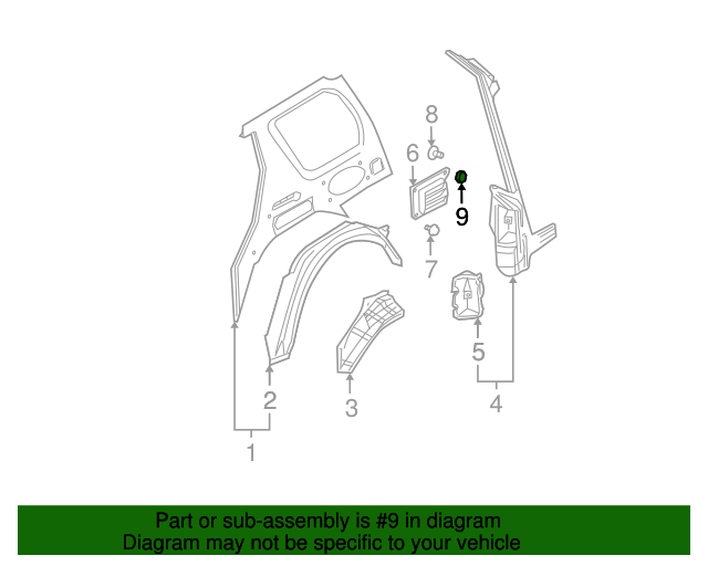 Genuine Nissan Nut OEM 0891120610